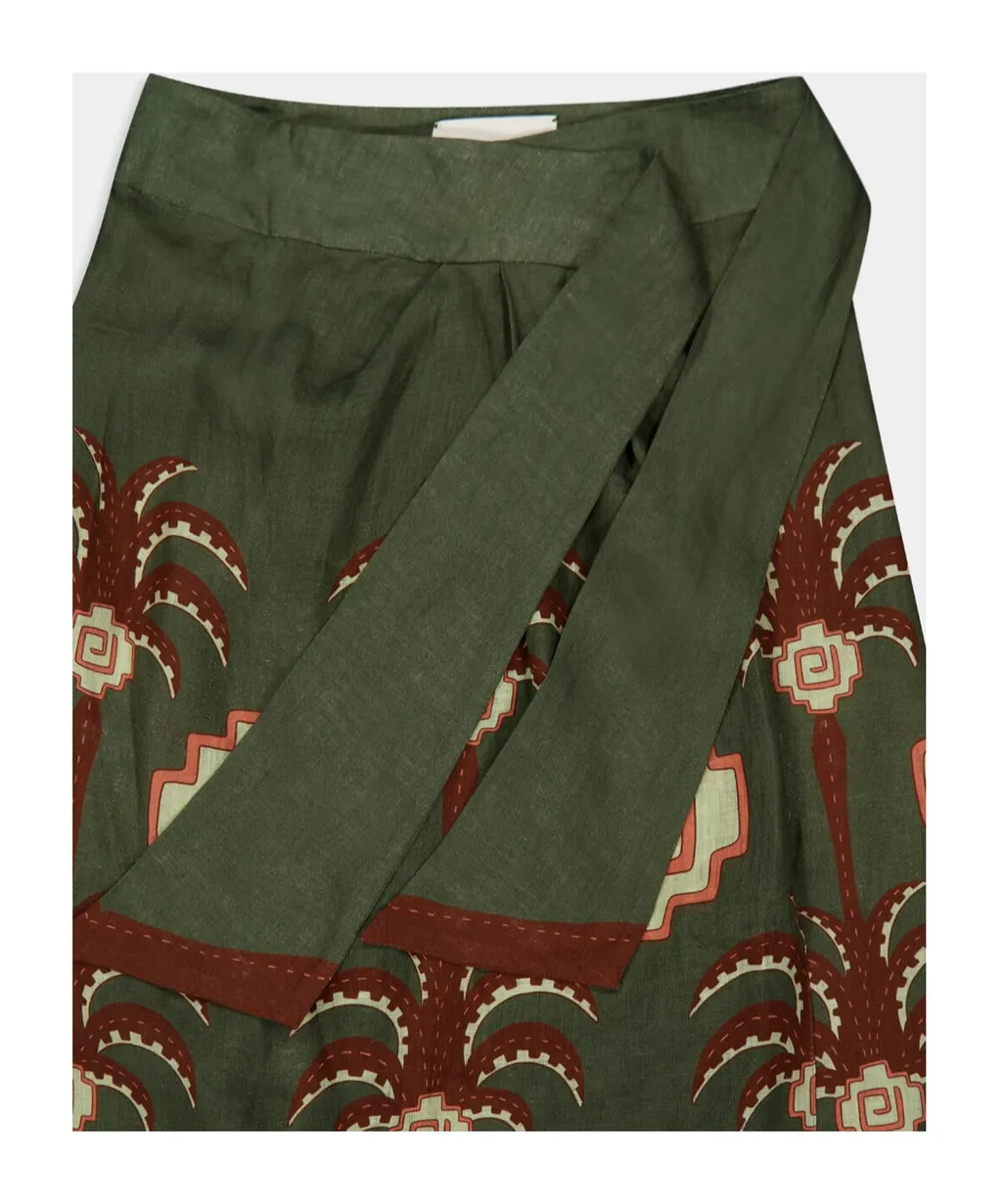 Amazon Echoes Linen Skirt