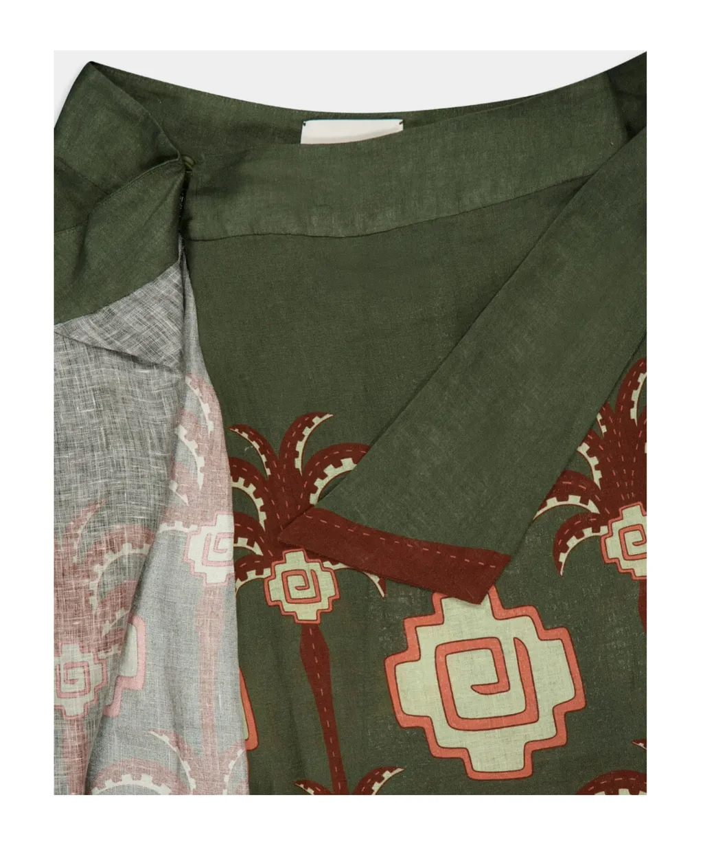 Amazon Echoes Linen Skirt