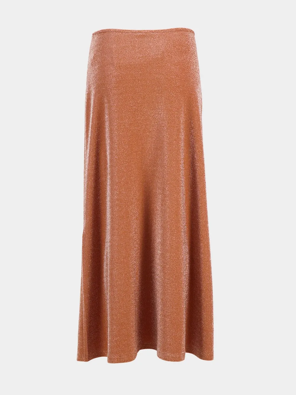 Rainstorm Lurex-Detail Midi Skirt