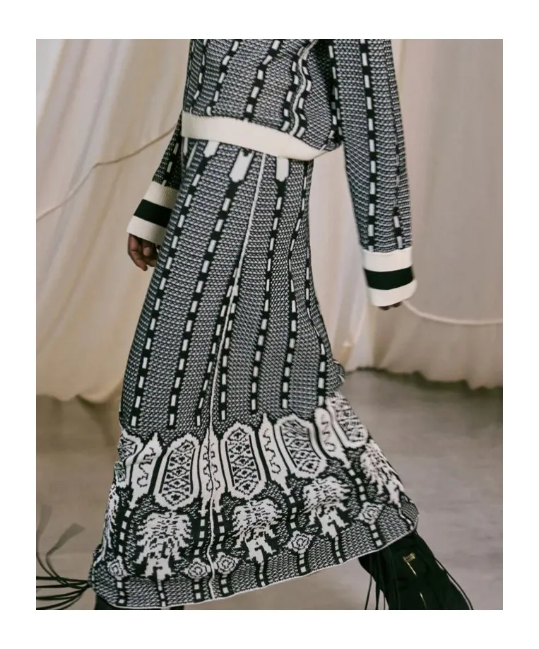 Energy Matrix Midi Skirt