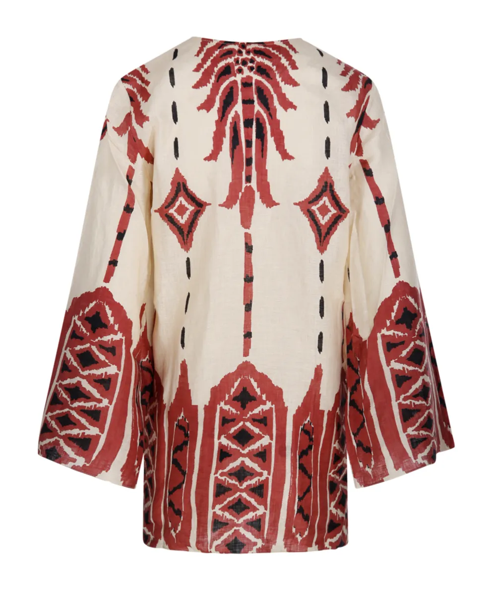 Patterned Shift Dress