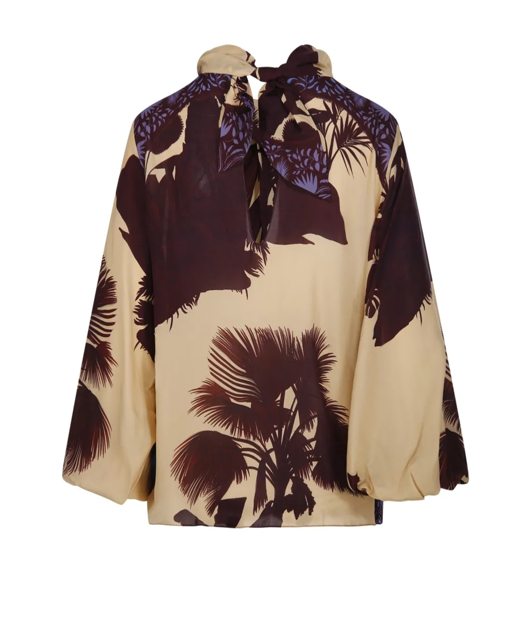 Tropical Print Blouse