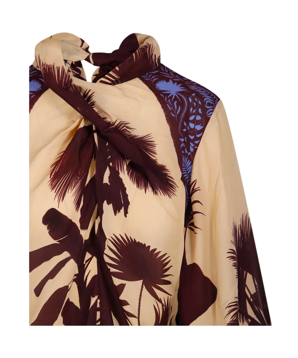 Tropical Print Blouse
