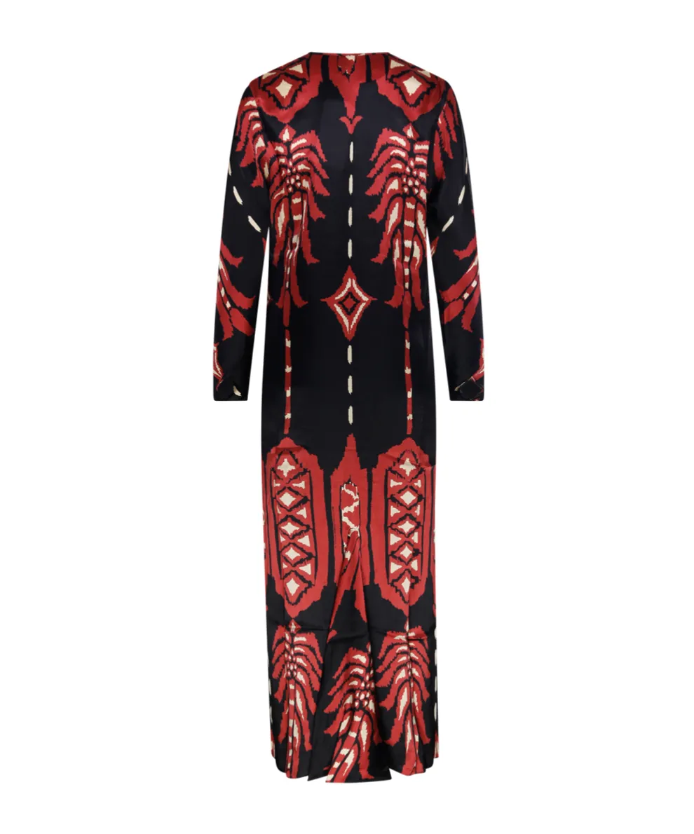 Patterned Midi Dress