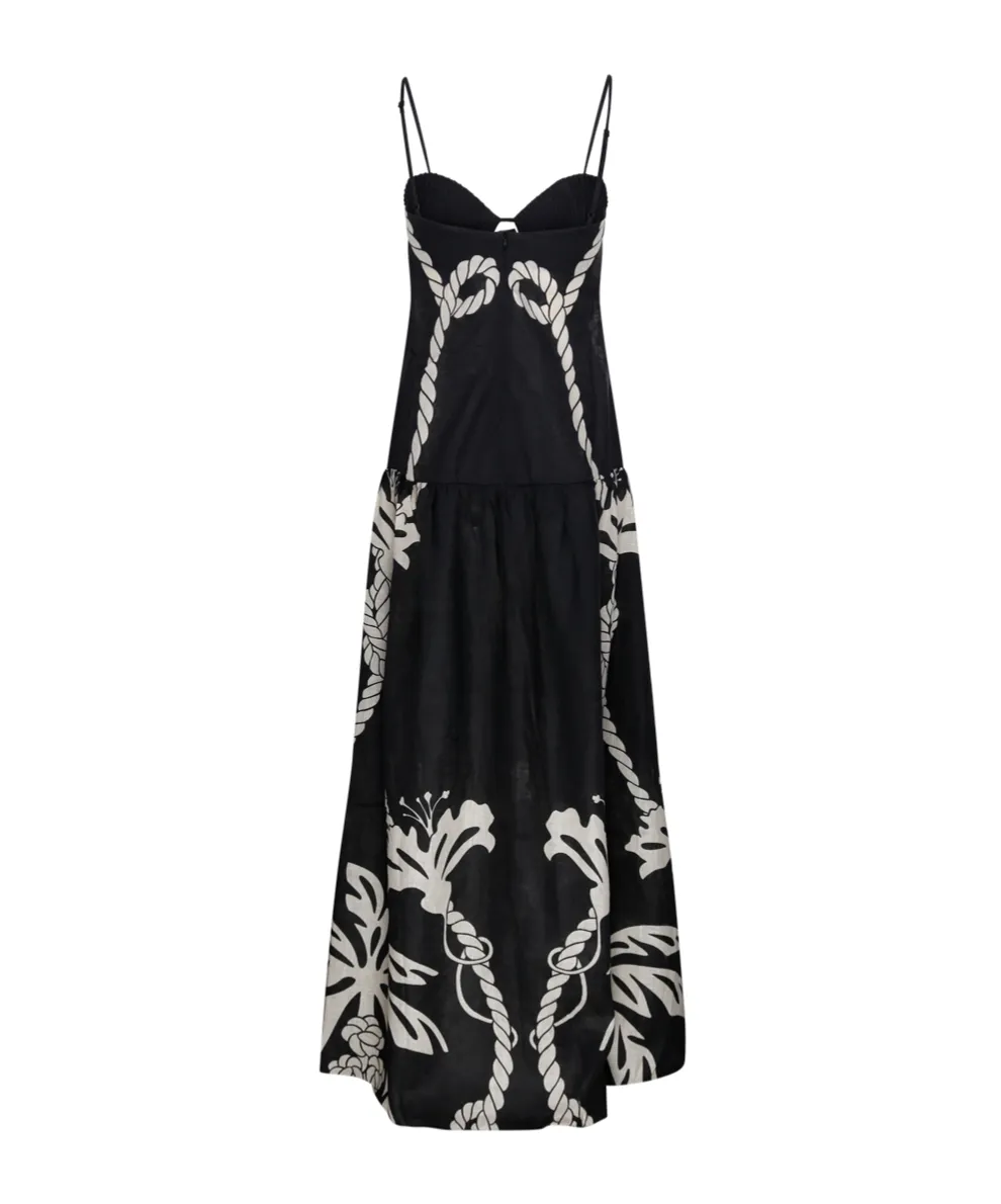 Tropical Rope Midi Dress