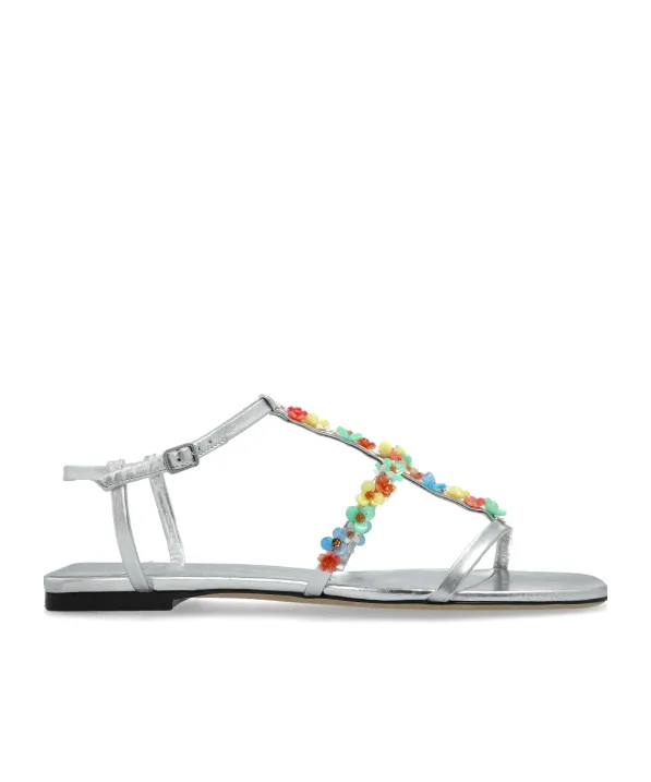 Flower Embellished Sandals
