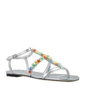 Flower Embellished Sandals