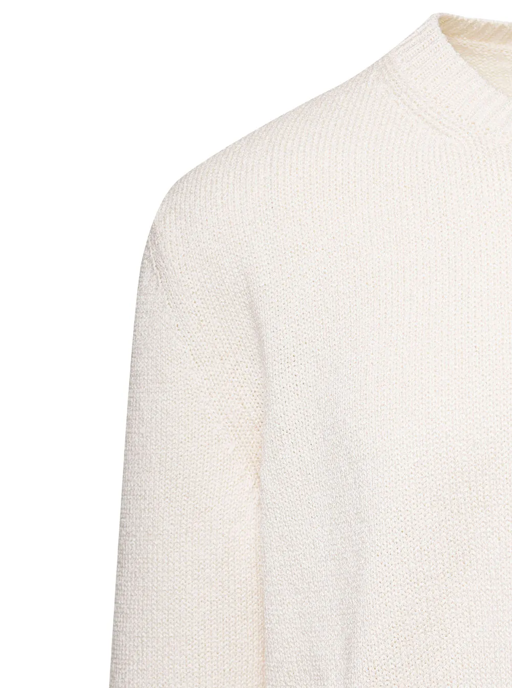 Long-Sleeved Crewneck Knitted Jumper