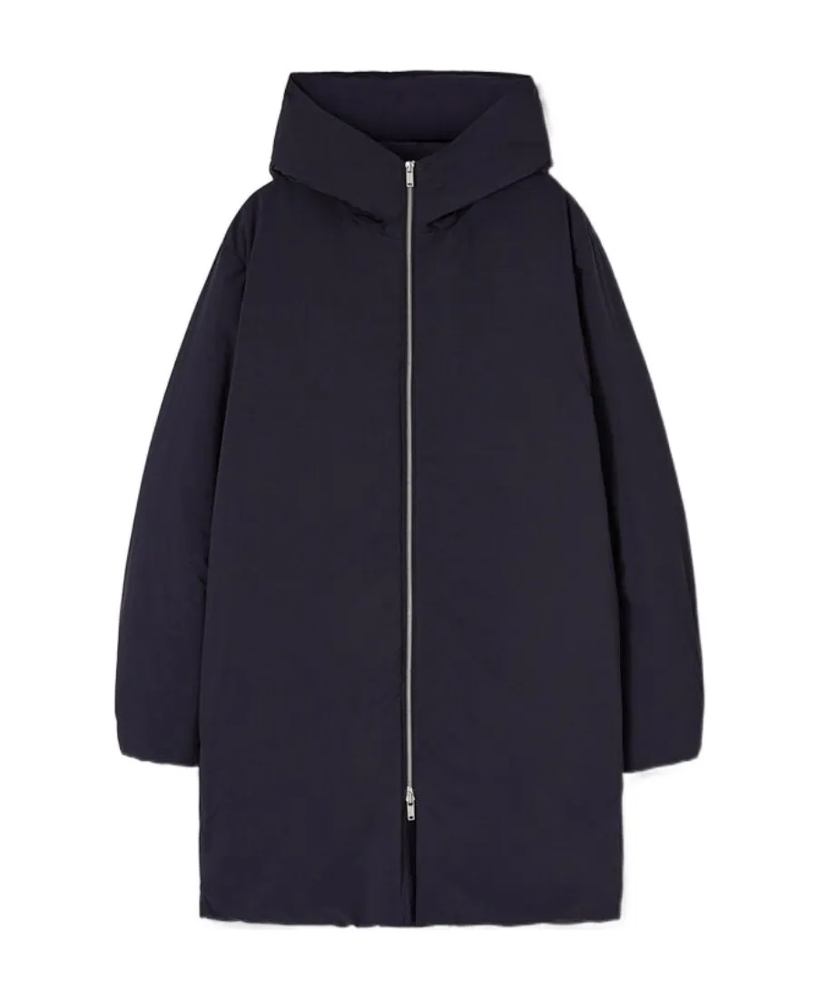 Zipper Long Style Down Jacket