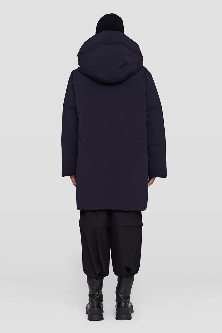 Zipper Long Style Down Jacket