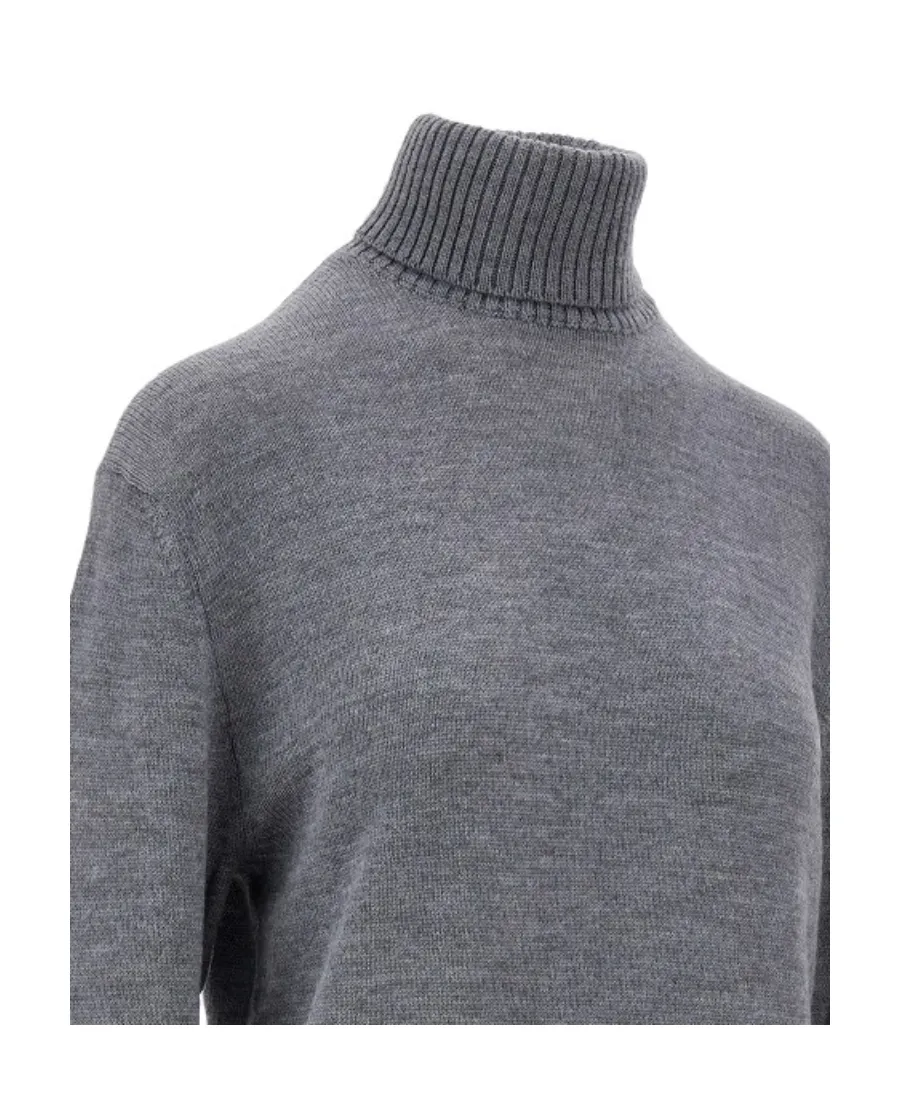 Long-Sleeved High-Neck Sweater