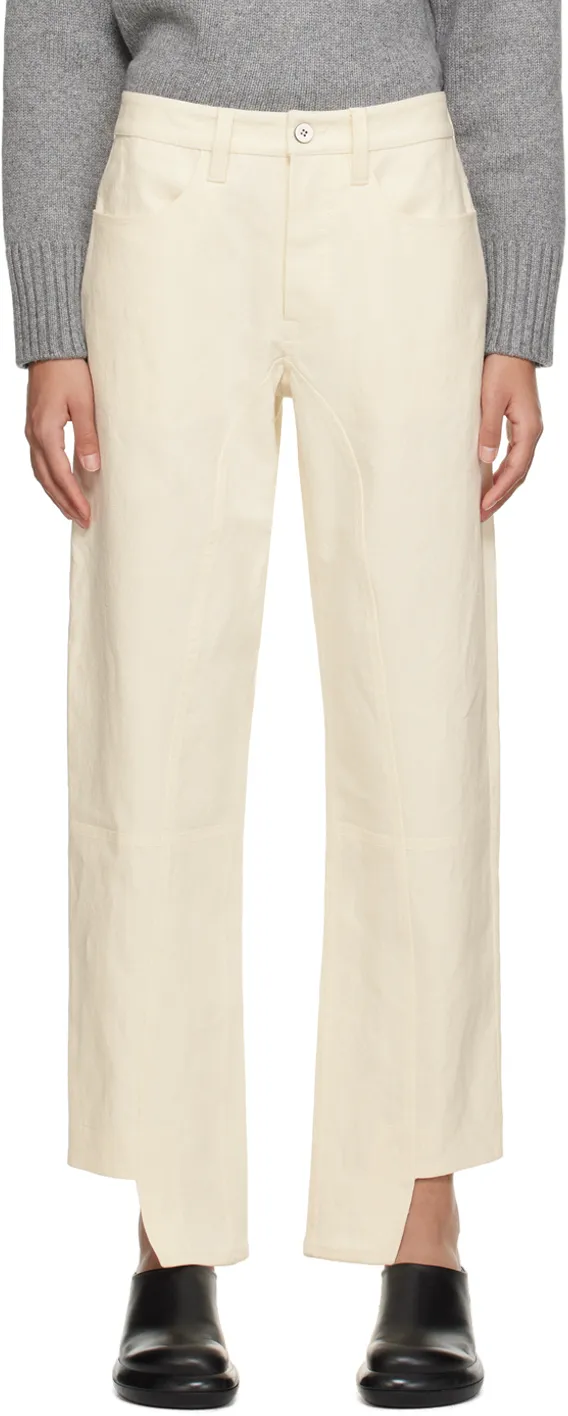 Irregular Hem Casual Pants