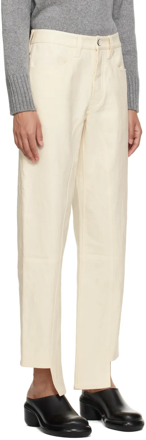 Irregular Hem Casual Pants