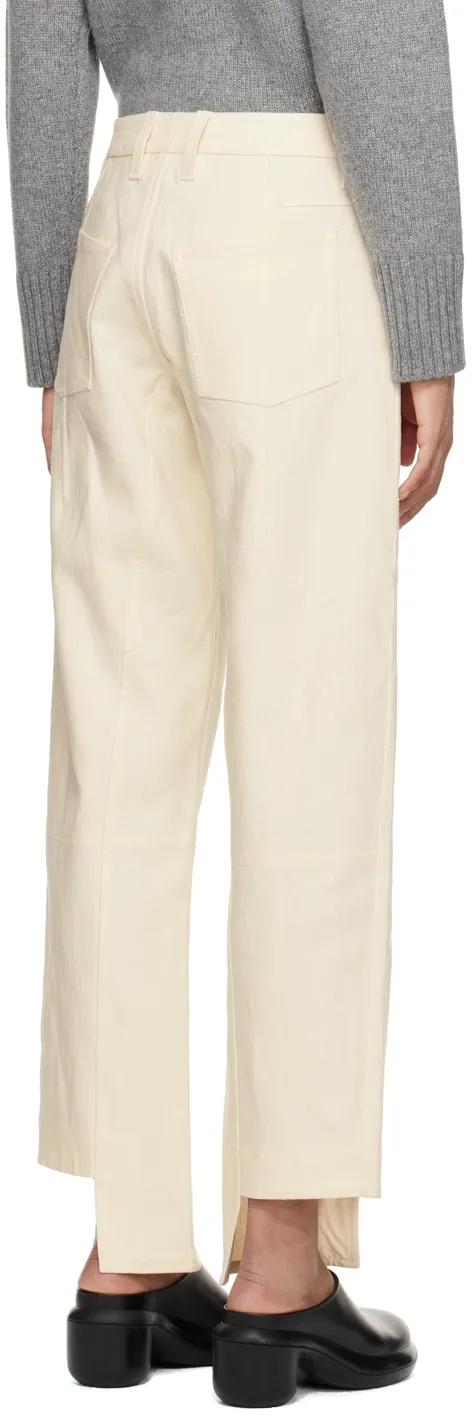 Irregular Hem Casual Pants