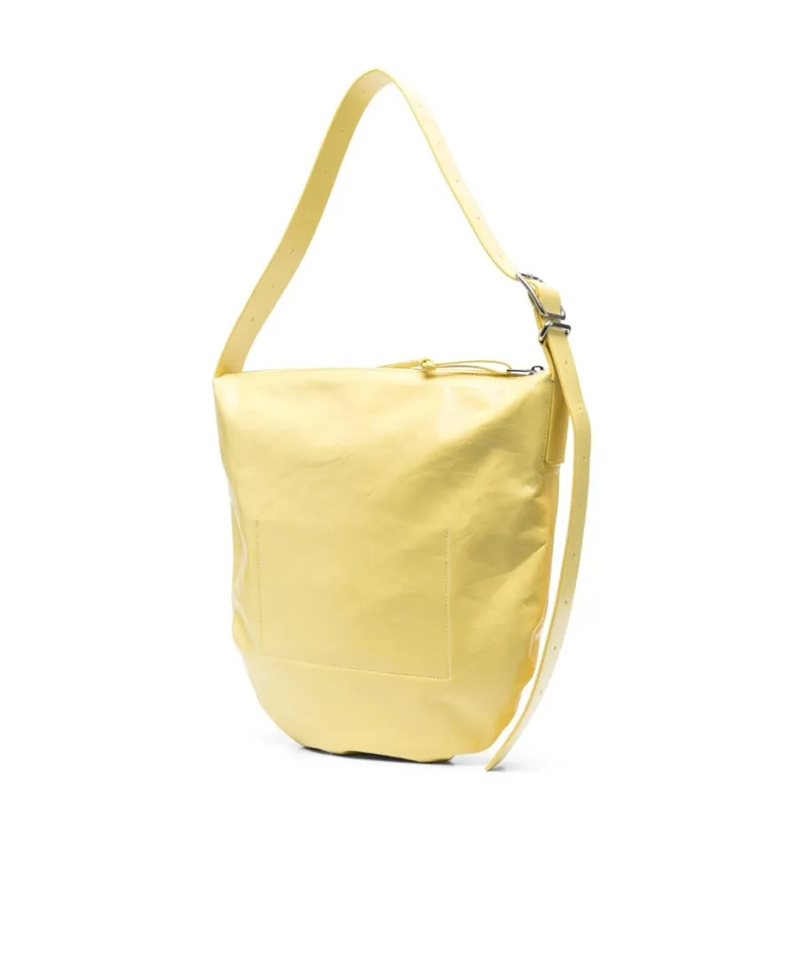 Polished-Effect Zipped Tote Bag