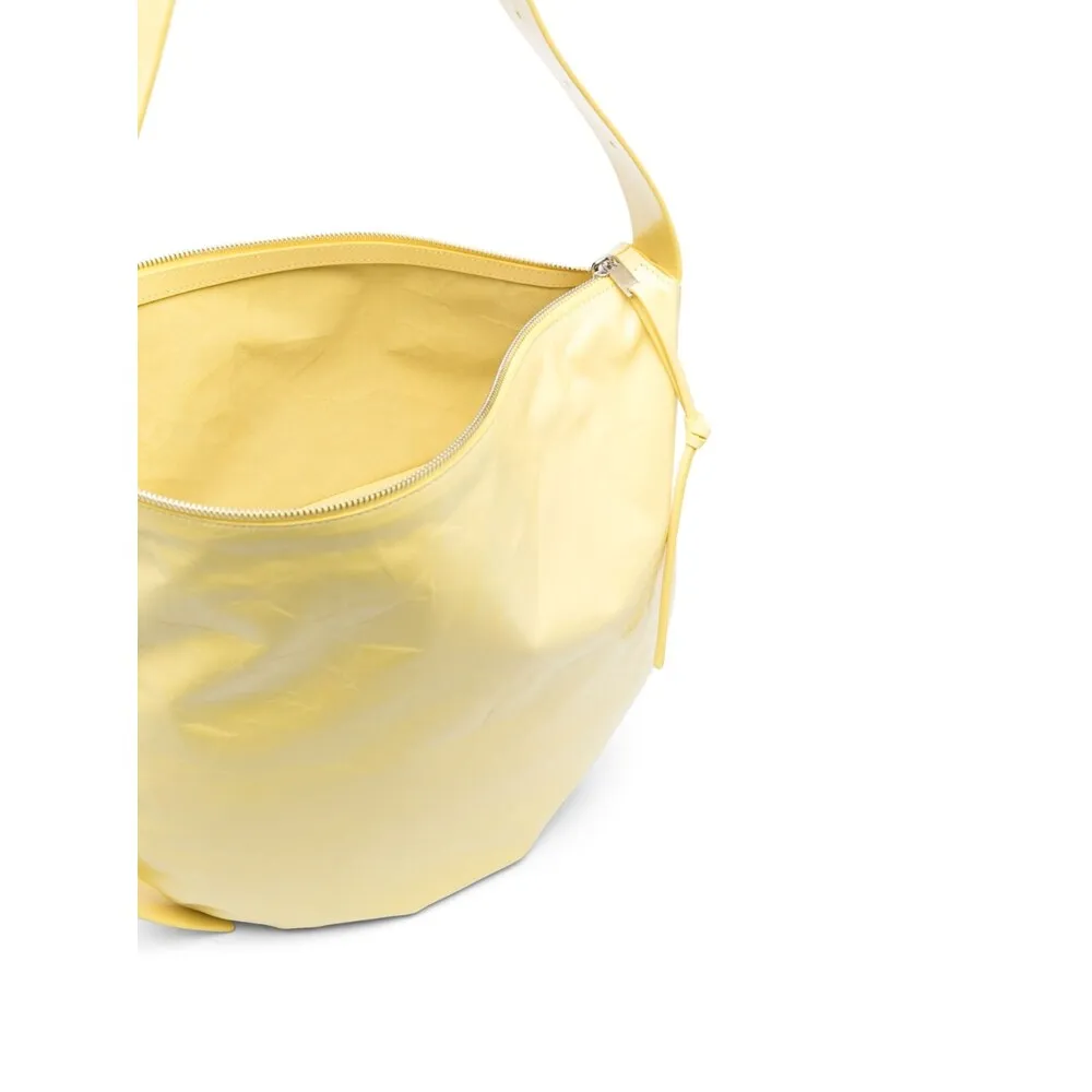 Polished-Effect Zipped Tote Bag