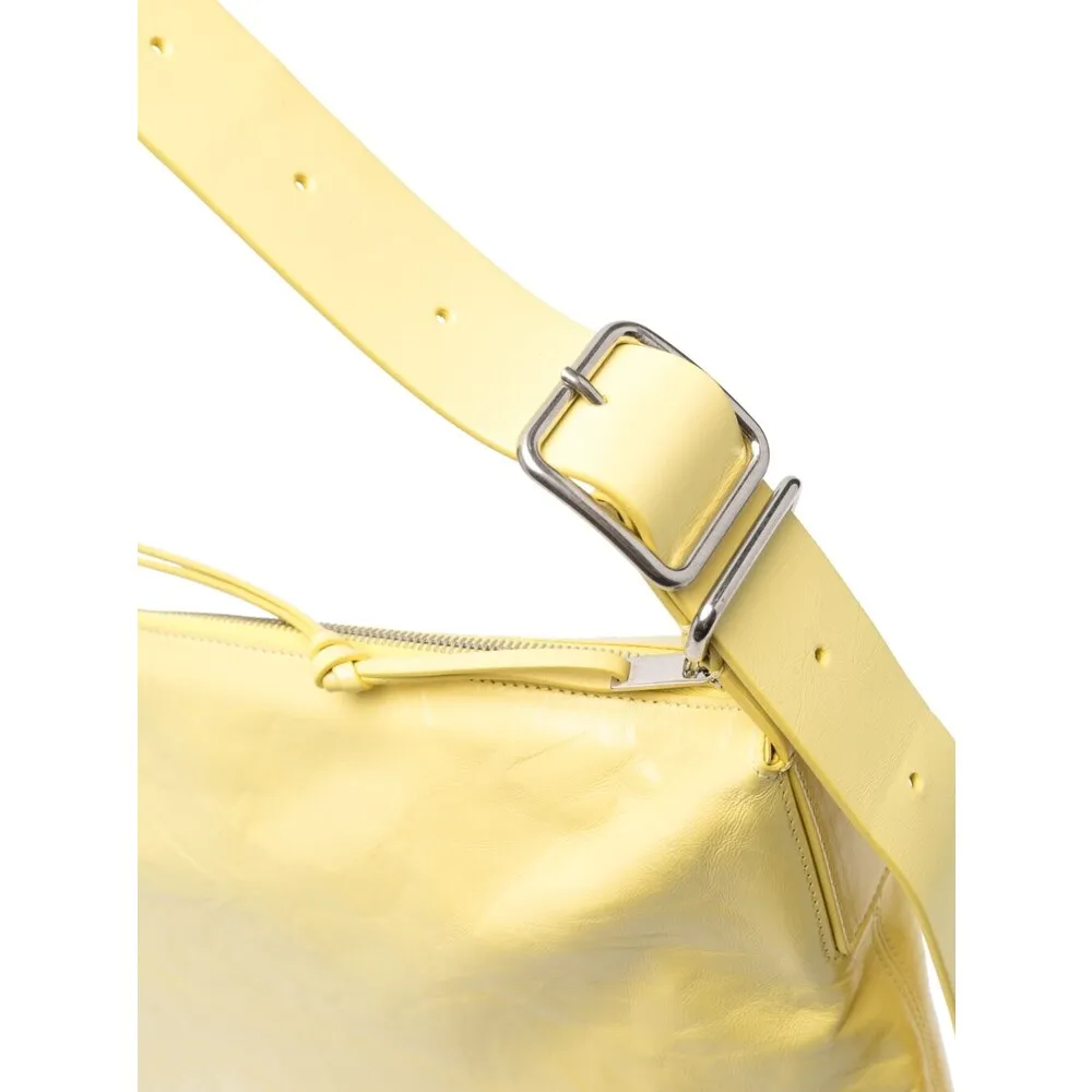 Polished-Effect Zipped Tote Bag