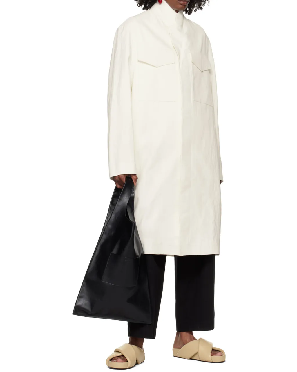 Coat With Cover Pocket