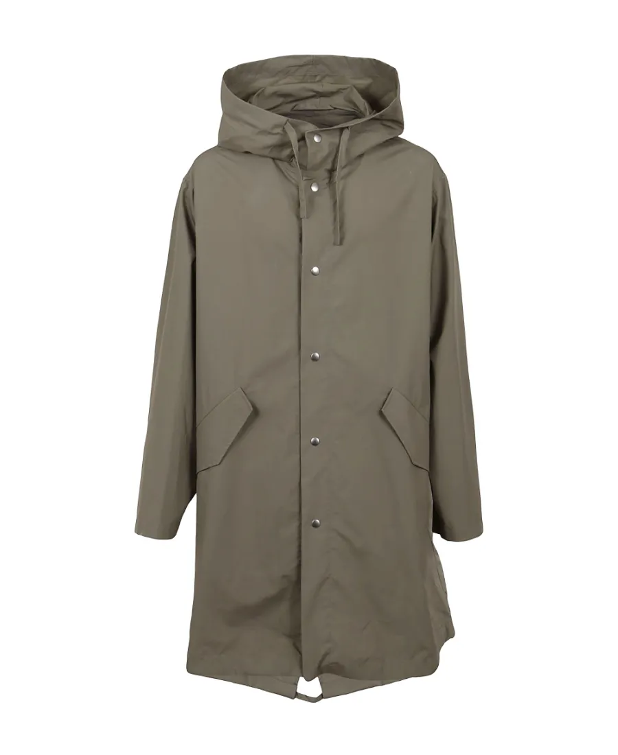 Logo Printed Hooded Parka