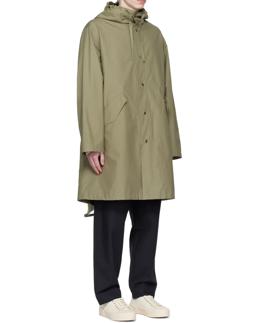 Logo Printed Hooded Parka