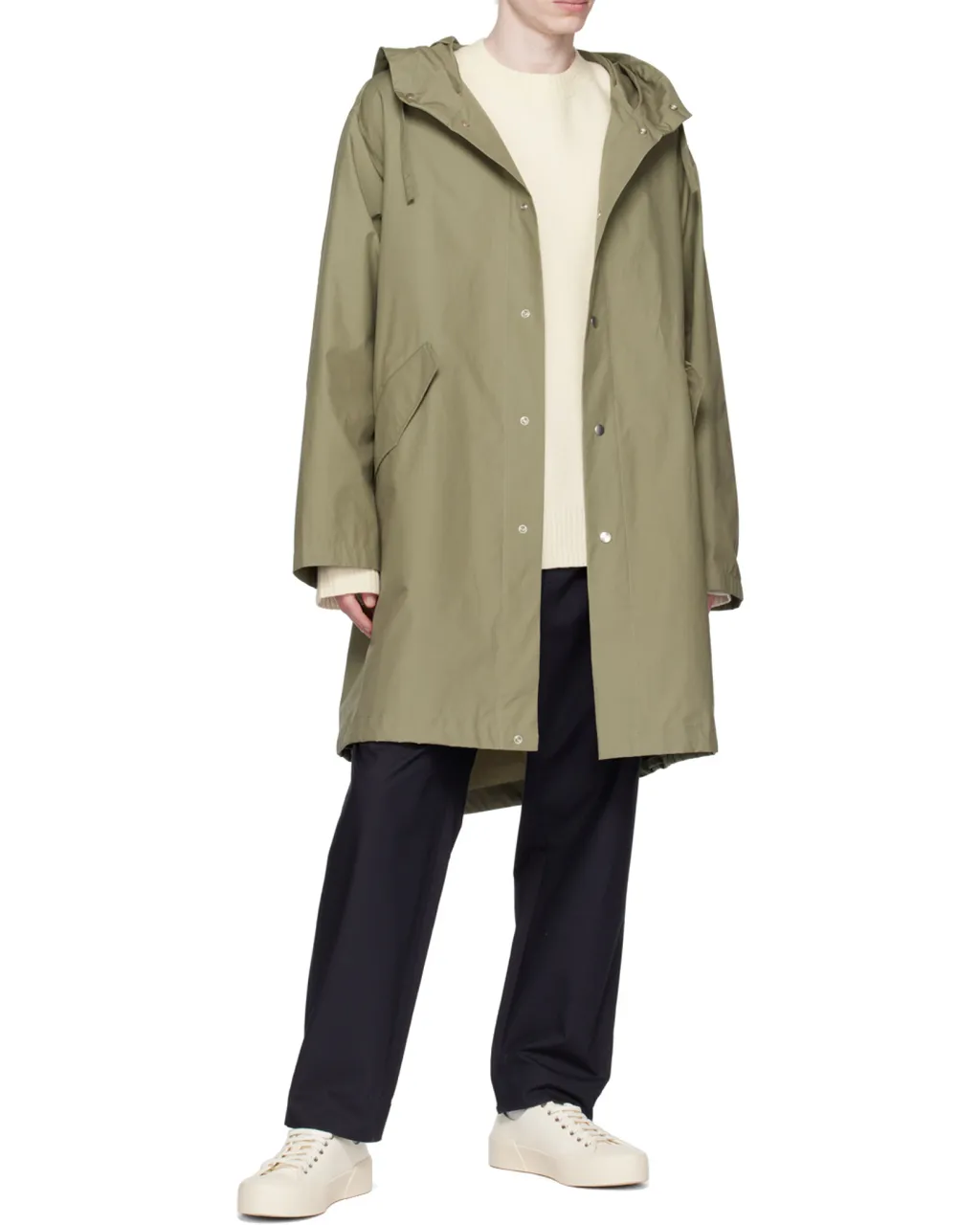 Logo Printed Hooded Parka