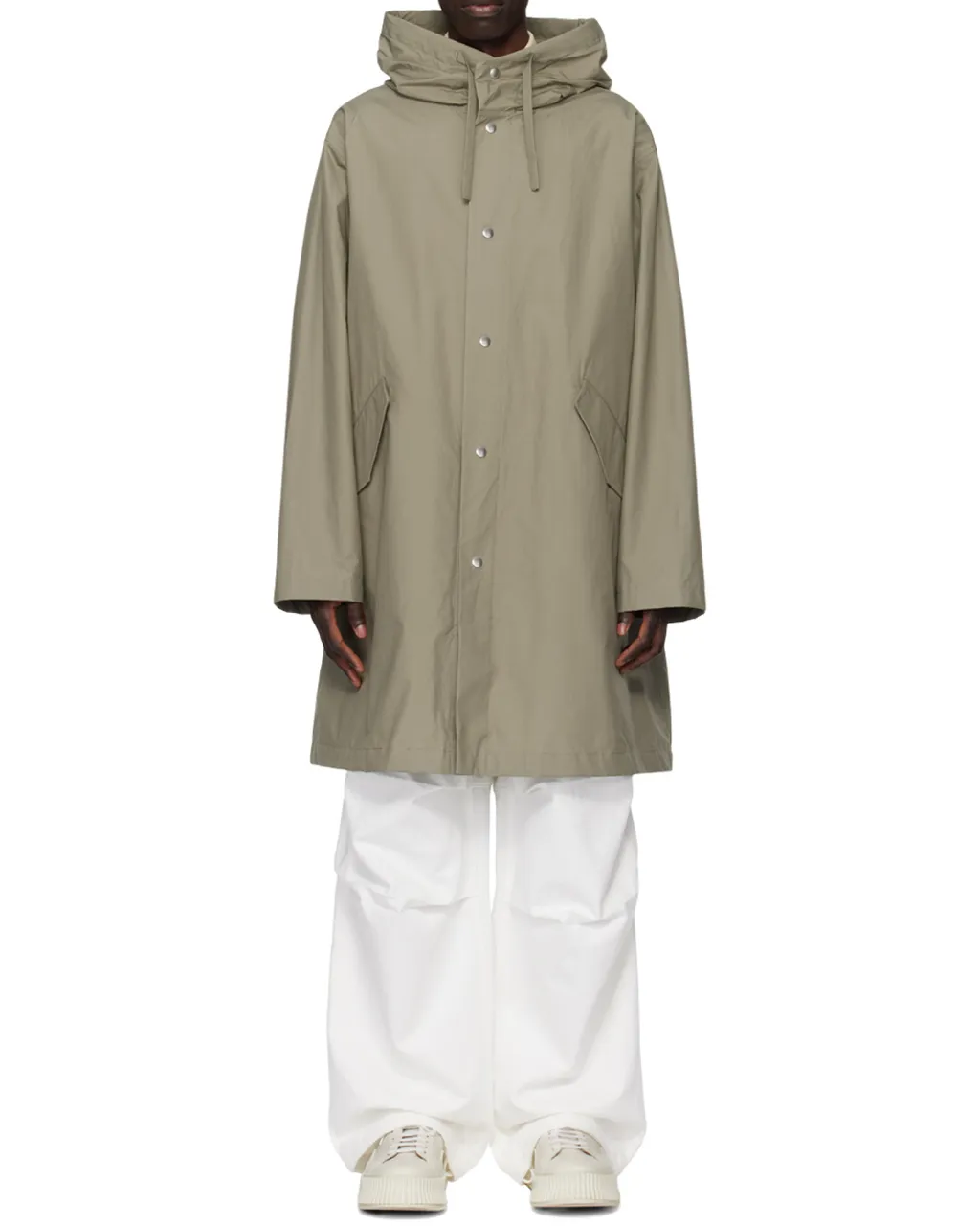 Logo Printed Hooded Parka