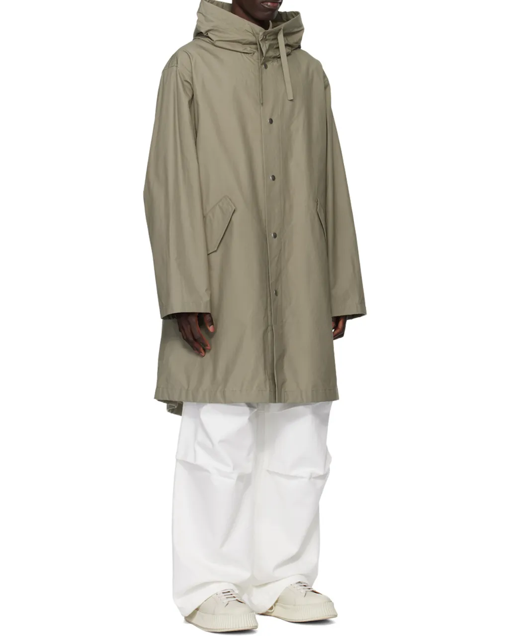 Logo Printed Hooded Parka