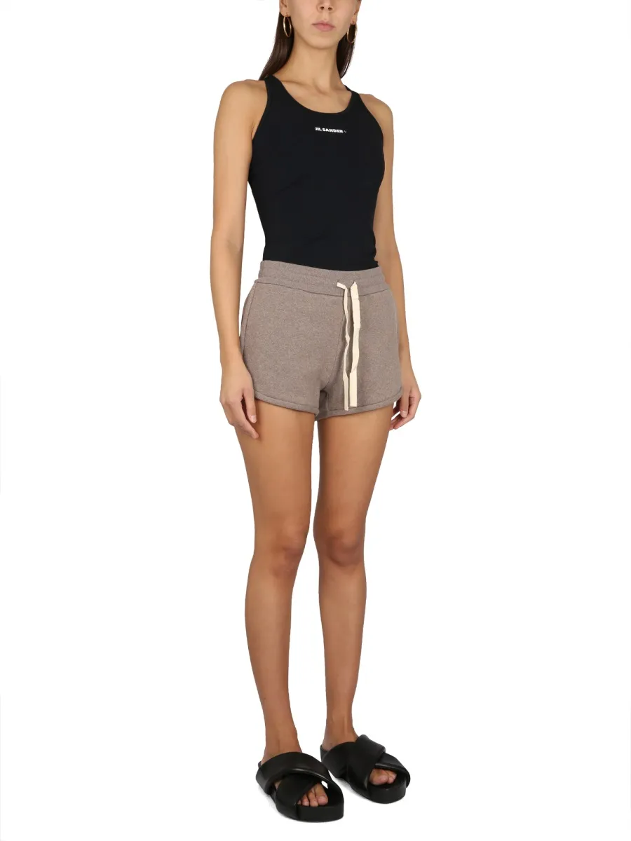 Pocketed Drawstring Mini Shorts