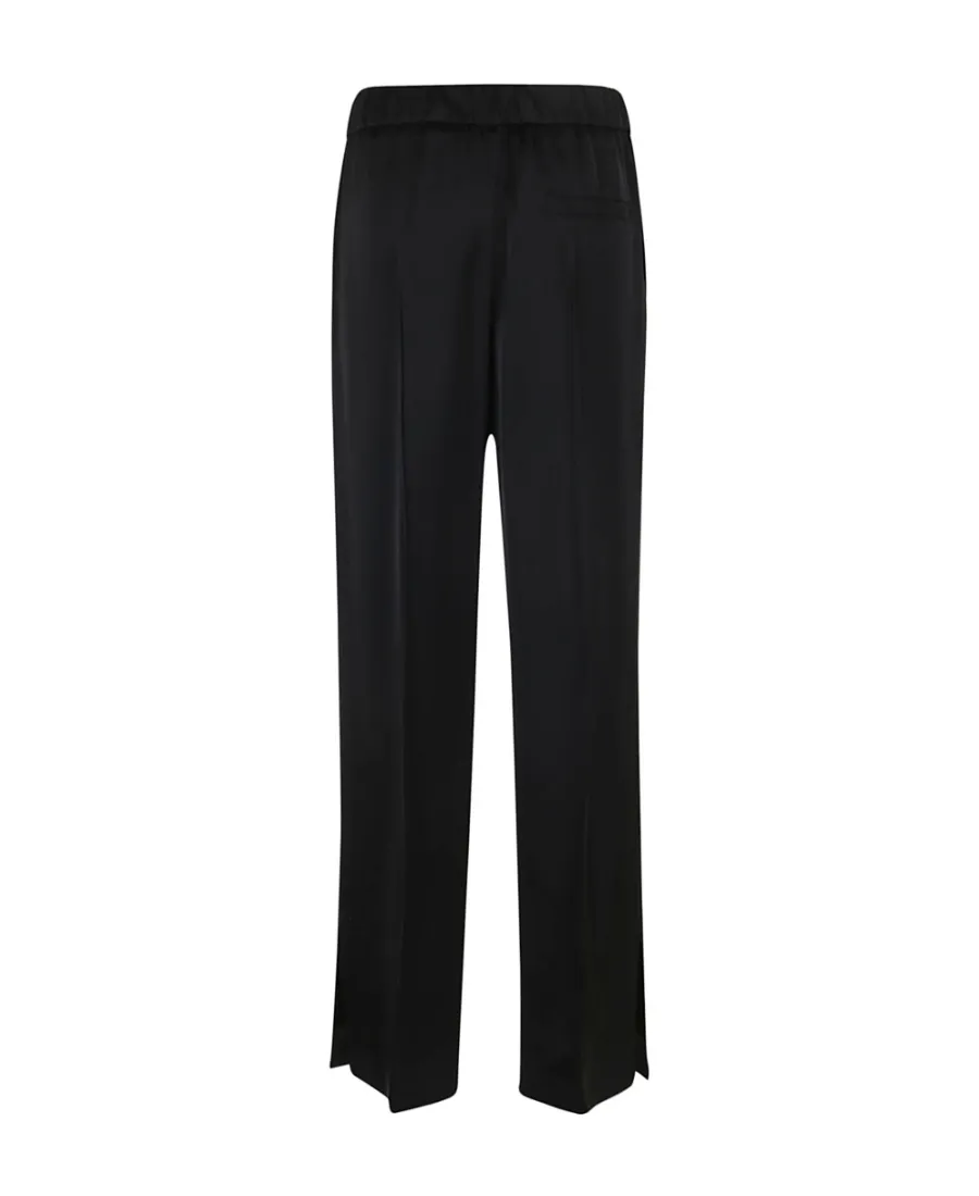 Straight-Leg Side Slits Trousers