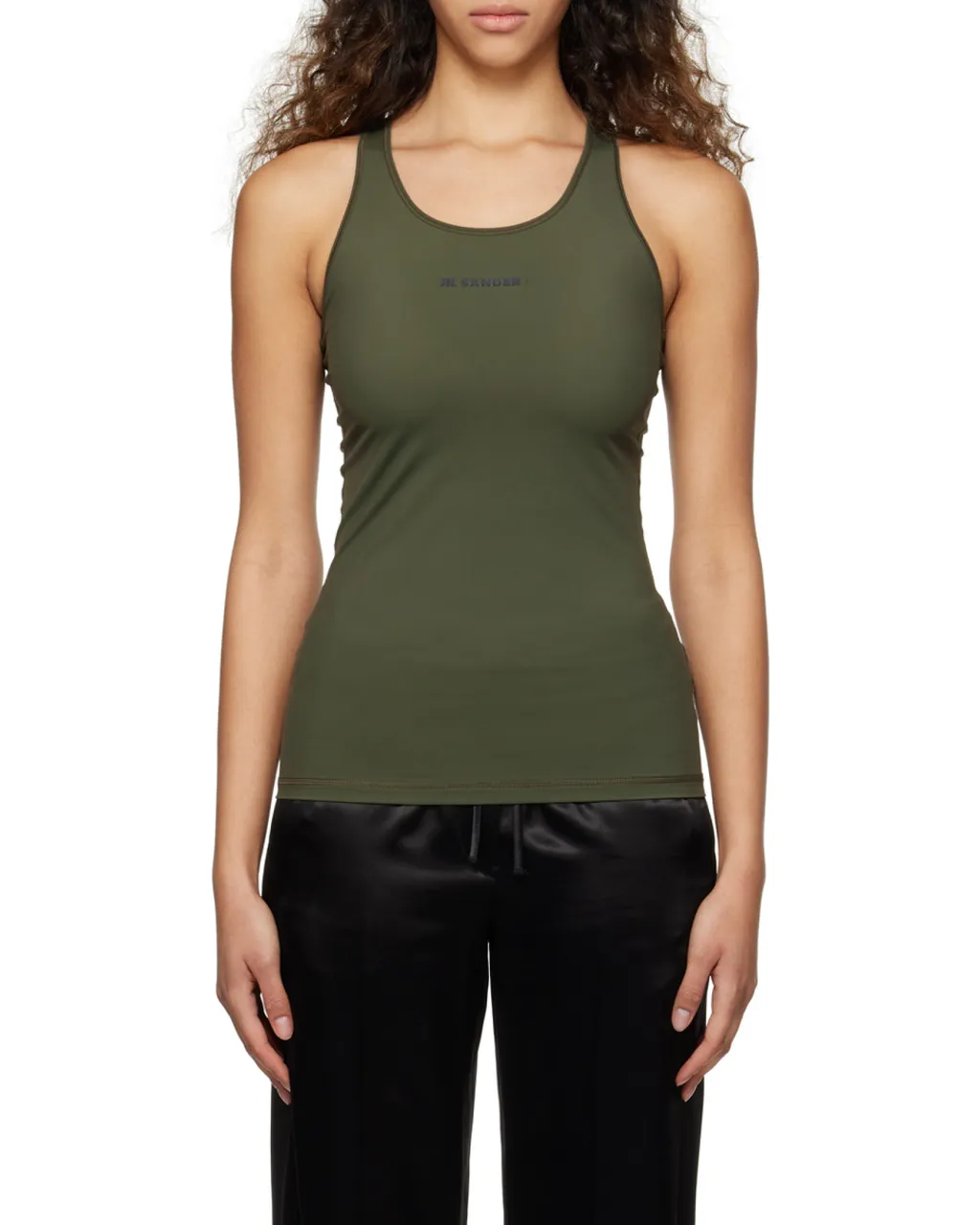 Logo Printed Crewneck Tank Top