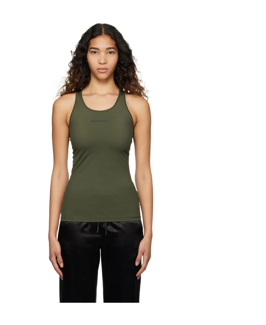 Logo Printed Crewneck Tank Top