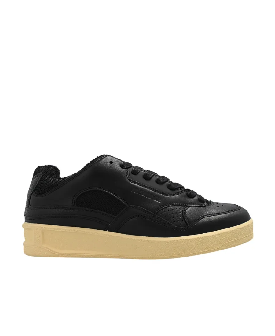 Round-Toe Lace-Up Sneakers