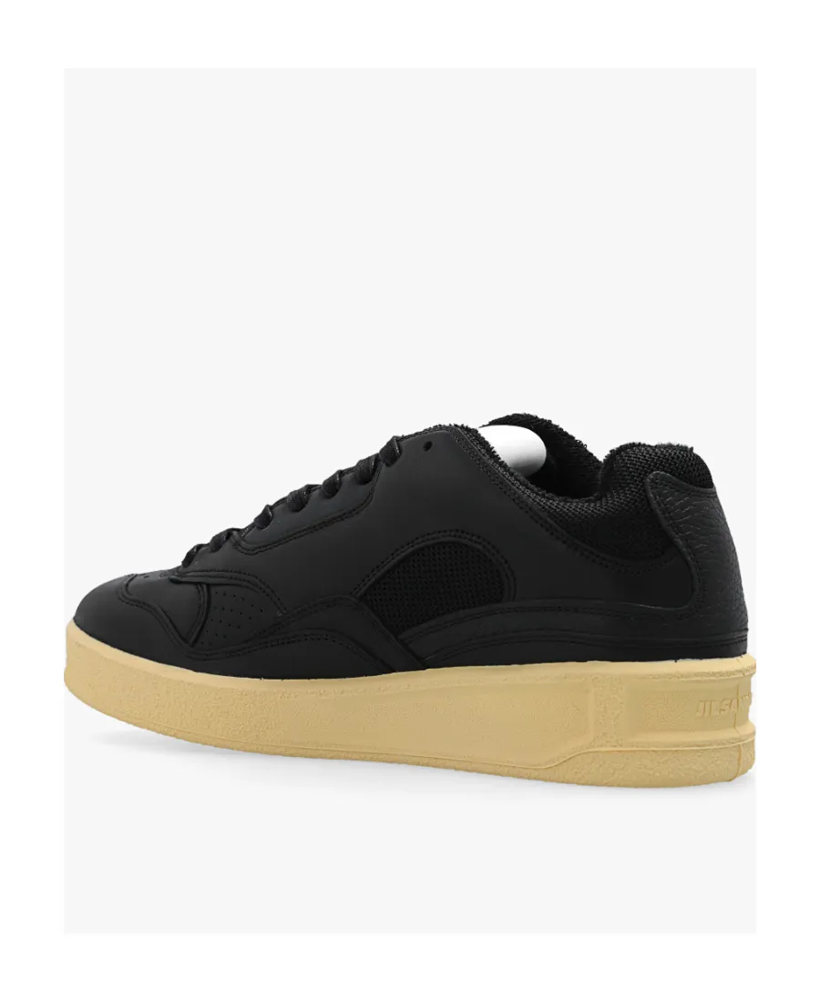 Round-Toe Lace-Up Sneakers