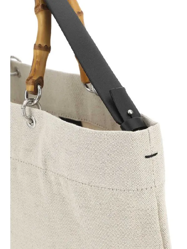 Bamboo Handle Top Handle Bag