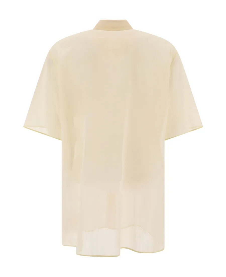 Semi-Sheer Buttoned Shirt
