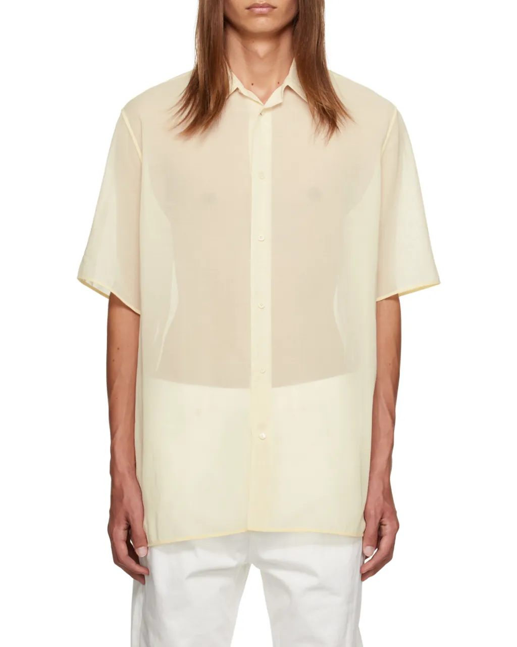 Semi-Sheer Buttoned Shirt