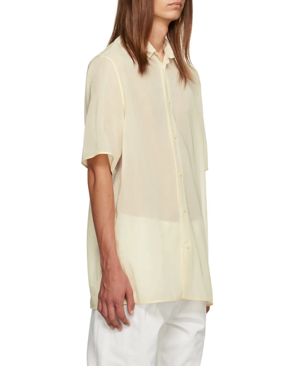 Semi-Sheer Buttoned Shirt