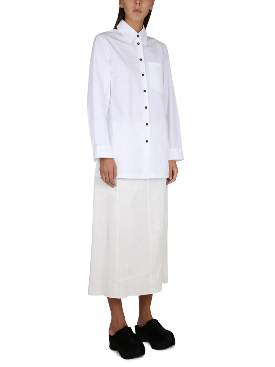 Buttoned Long-Sleeved Shirt