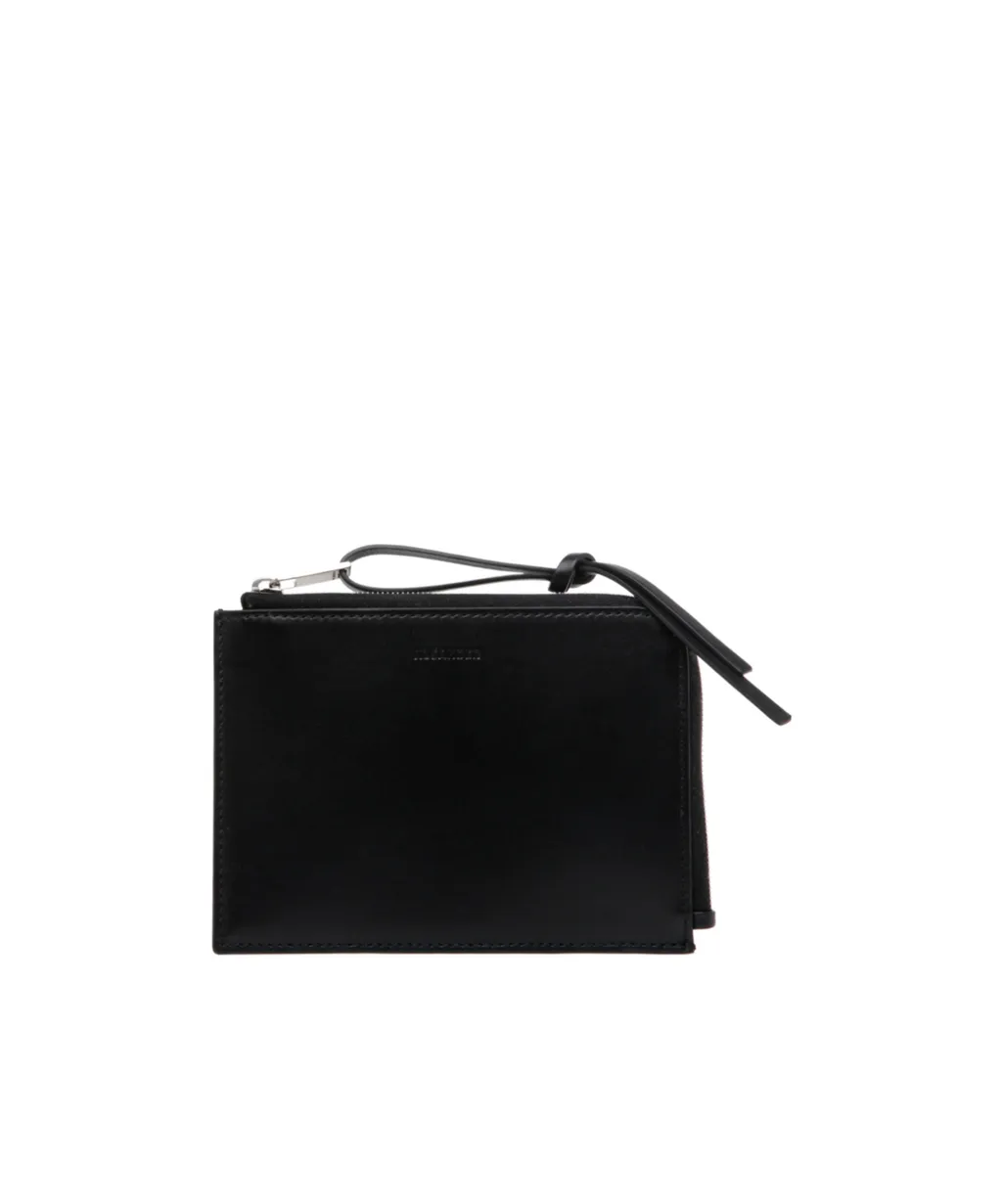 Logo Zipper Card Holder