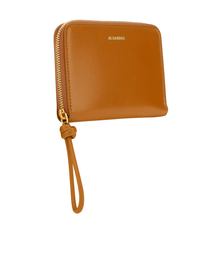 Logo-Print Zip-Up Wallet
