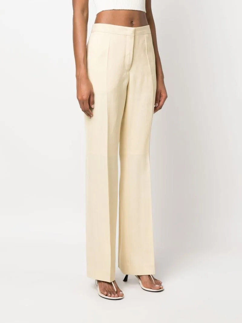 Pressed-Crease Tailored Trousers