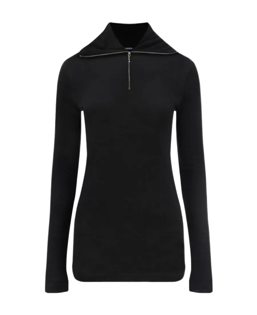Roll-Neck Knitted Top