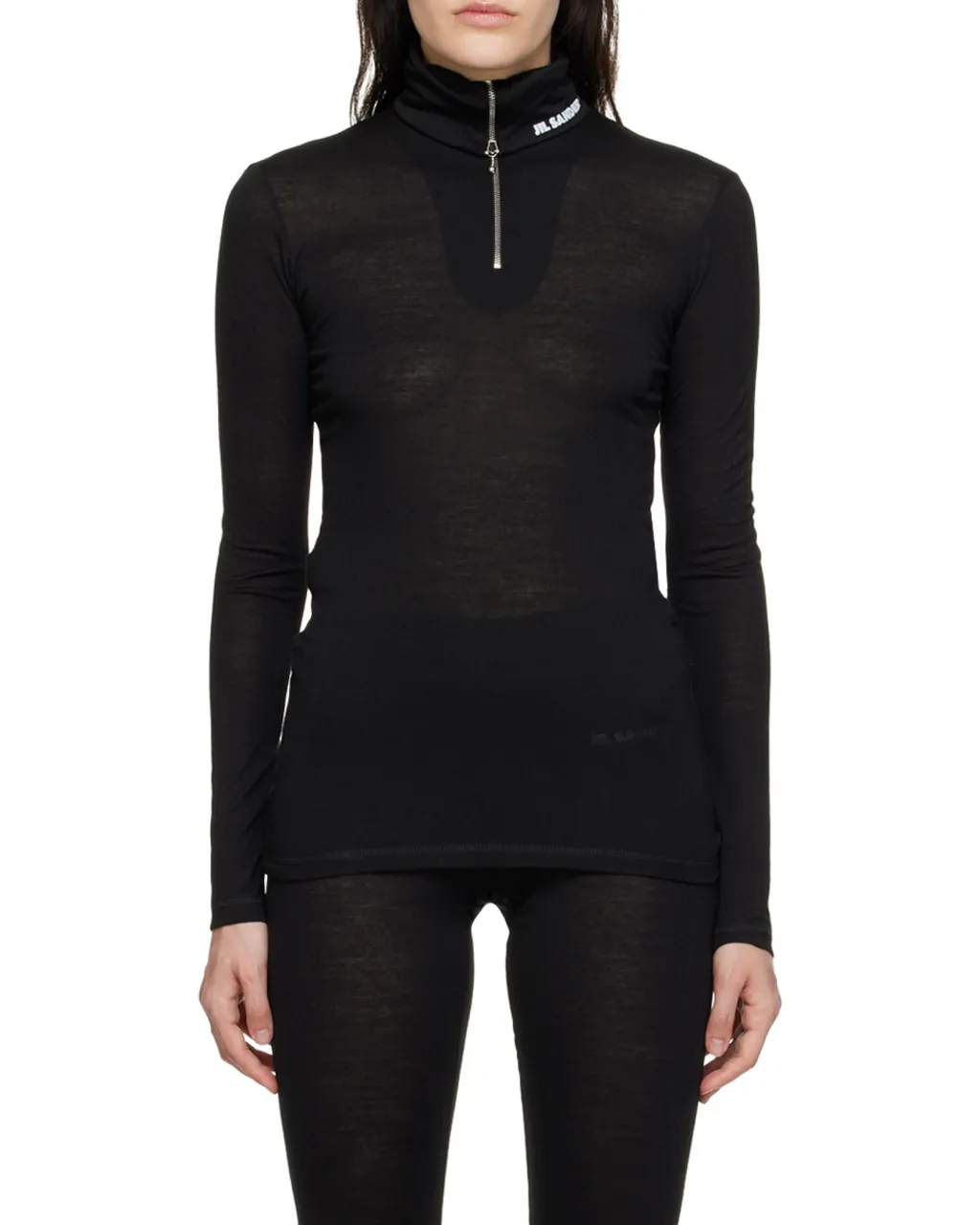 Roll-Neck Knitted Top