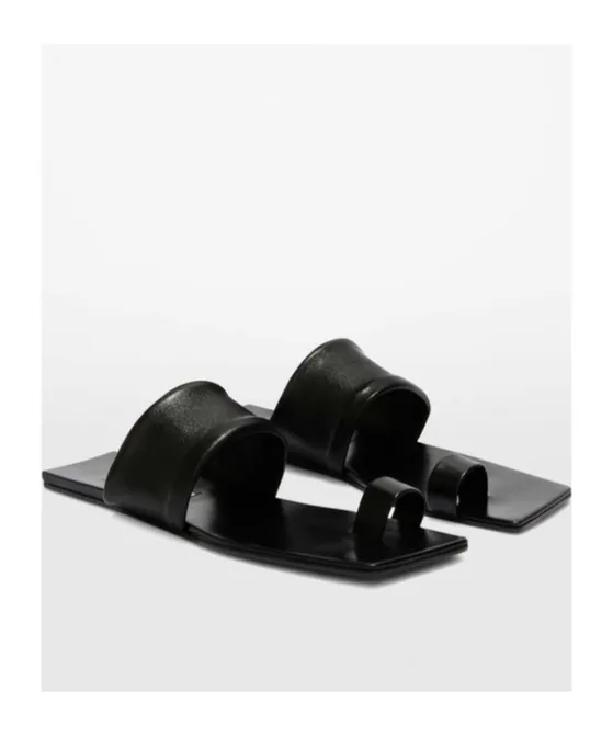 Square Toe Flat Sandals