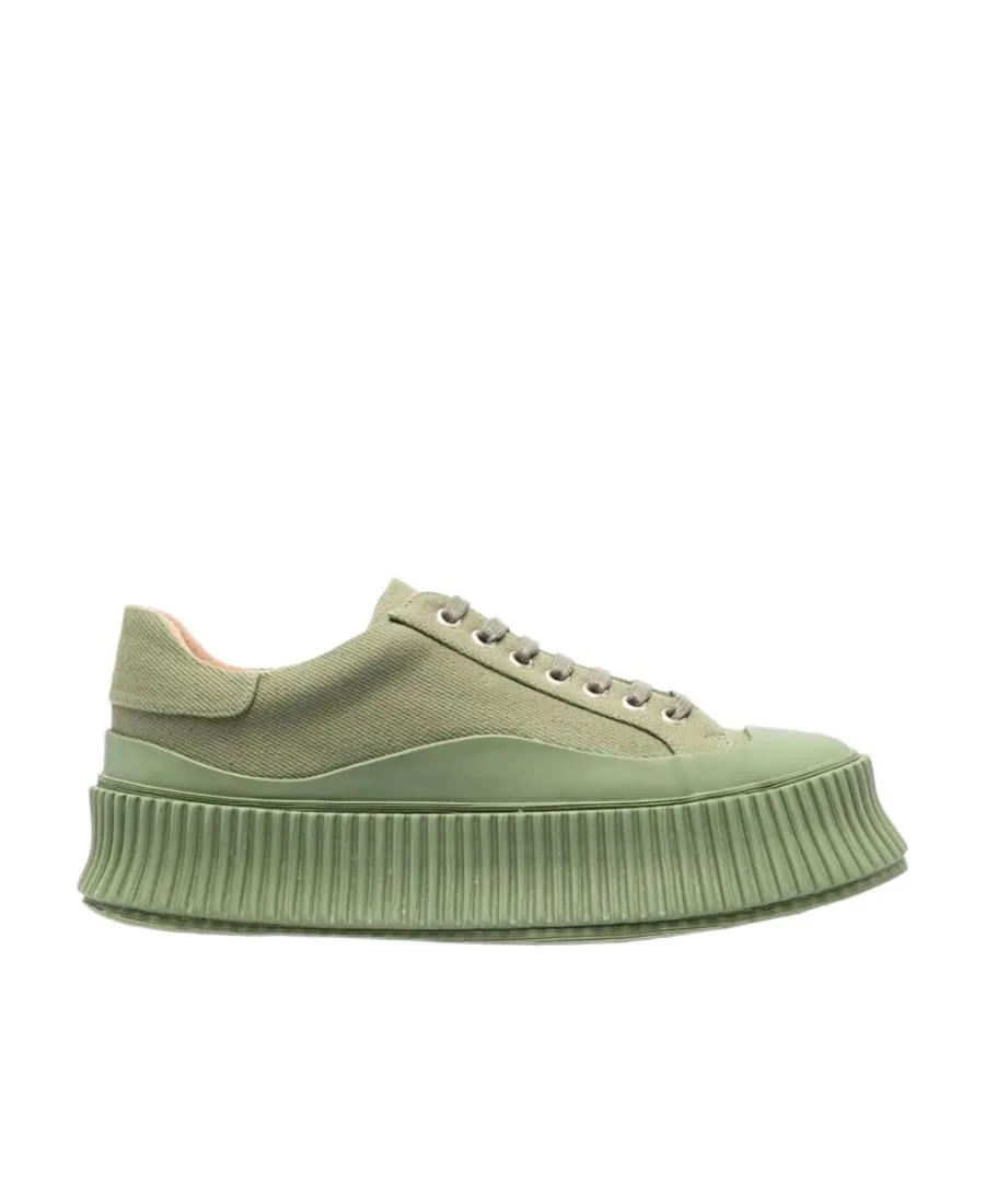 Round Toe Lace-Up Sneakers