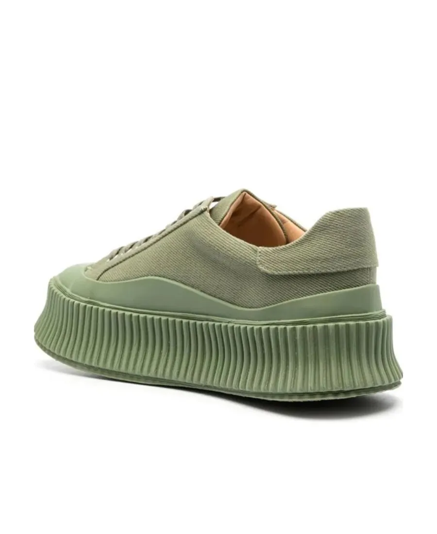 Round Toe Lace-Up Sneakers