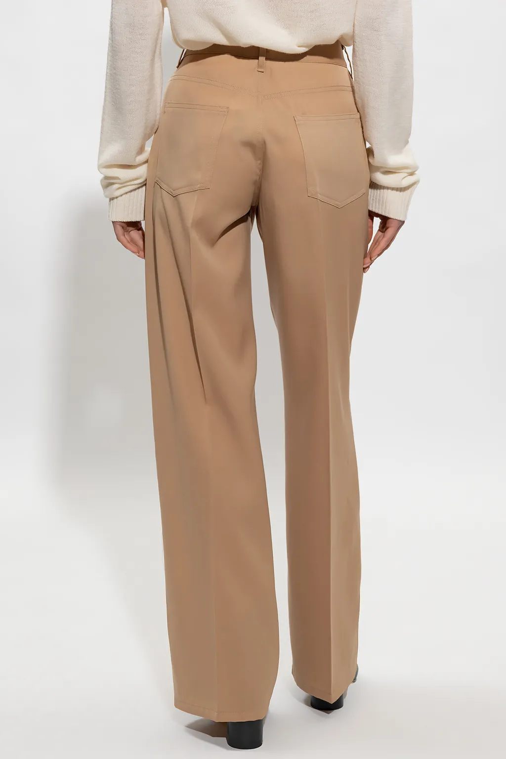High Waist Straight Leg Trousers