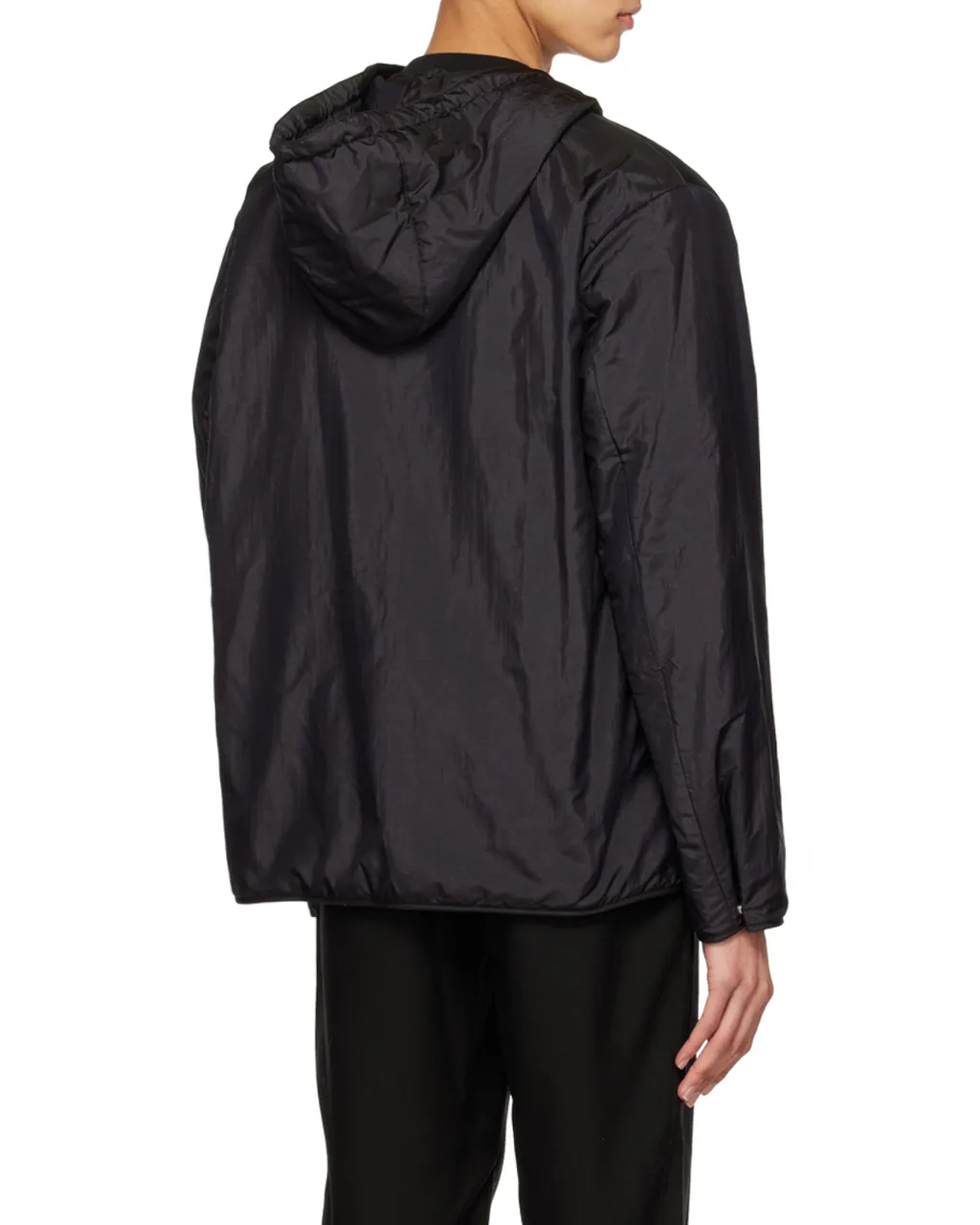 Press-Stud Fastened Hooded Jacket