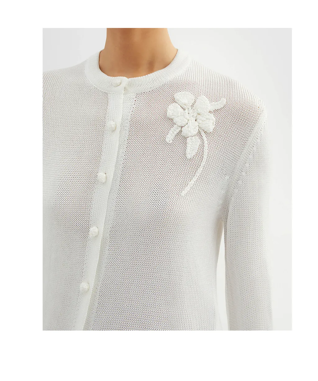 Floral Knit Cardigan