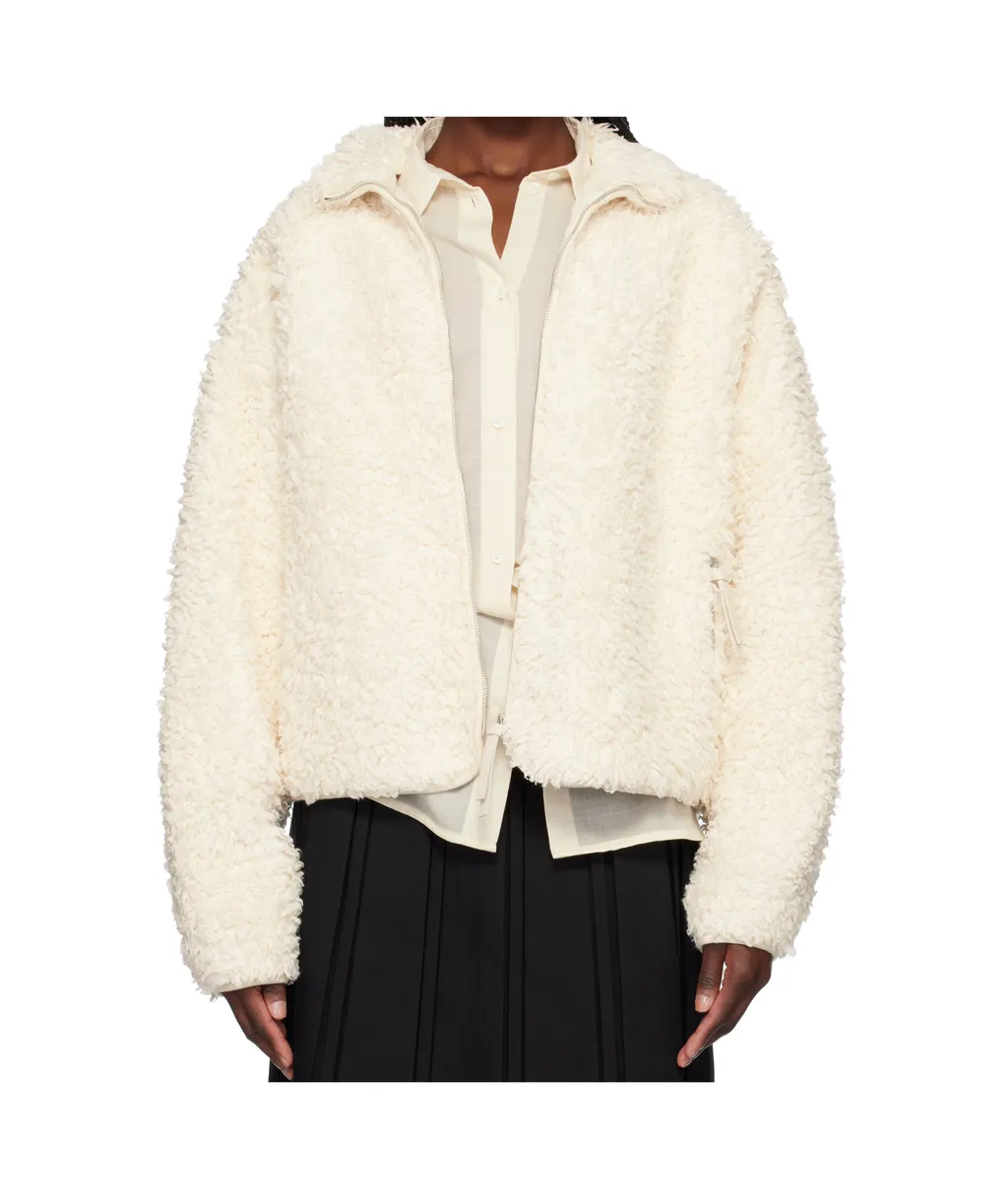 Stand-Up Collar Fleece Jacket